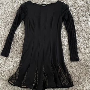 Long sleeve black dress